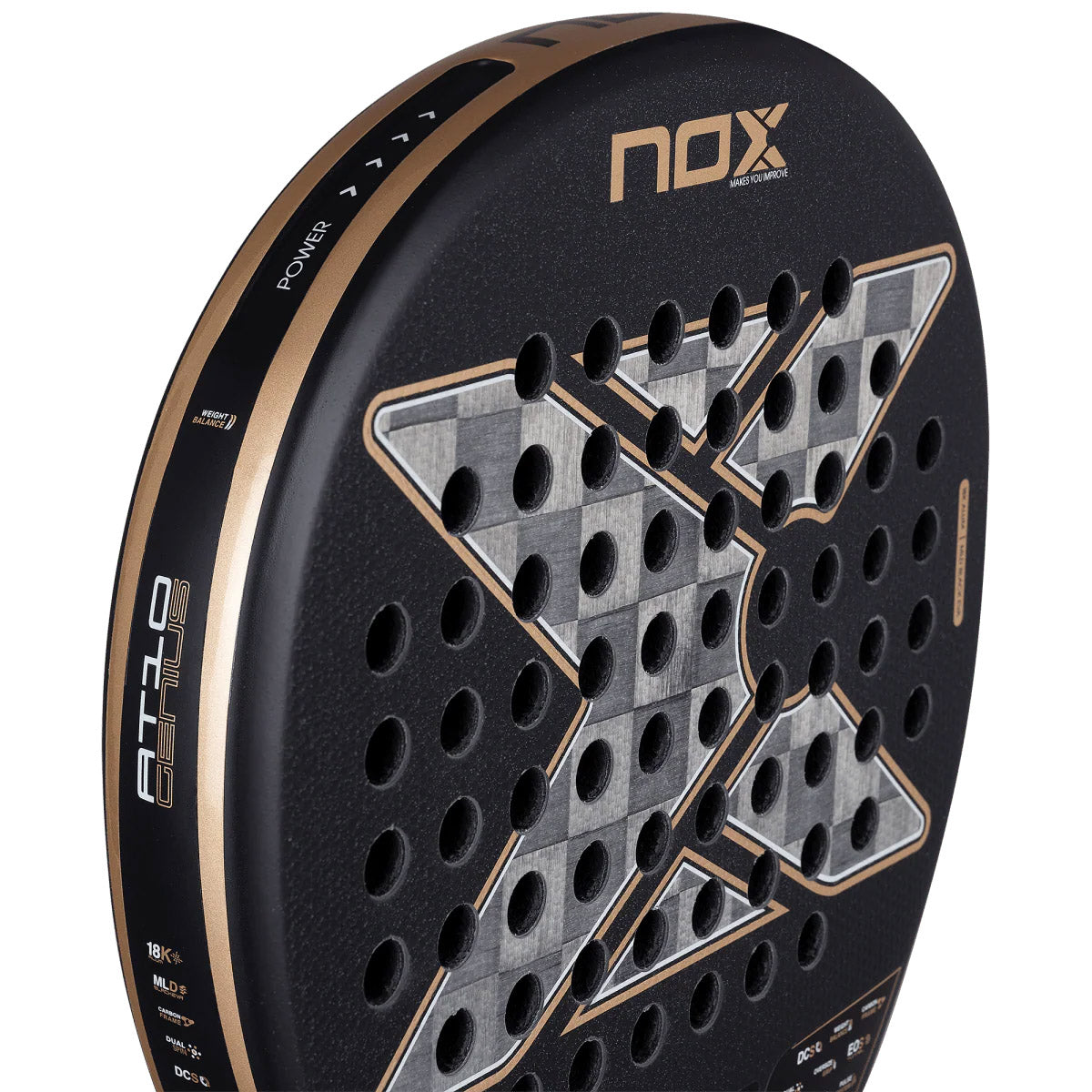 Rakieta do padla Nox AT10 Luxury Genius 18K Alum 2026 Agustin Tapia