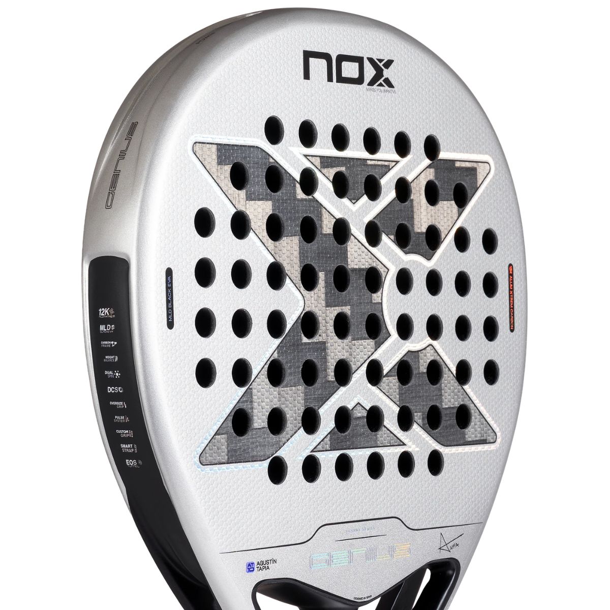 Rakieta do padla Nox AT10 Genius 12K Alum 2027 Agustin Tapia